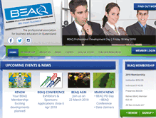 Tablet Screenshot of beaq.org.au